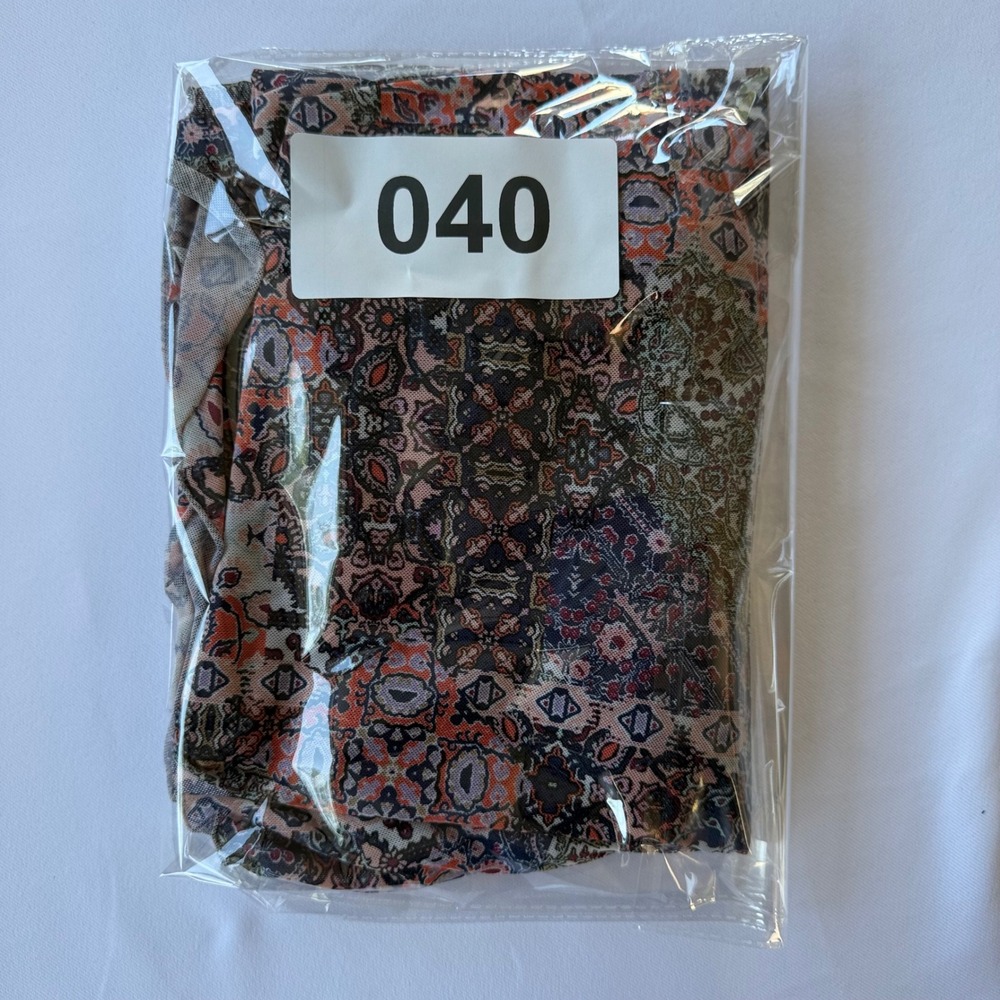 Bobbie Brooks Plus Size 3X Tank Top Boho Print Sleeveless Lined Navy Orange - Picture 10 of 10